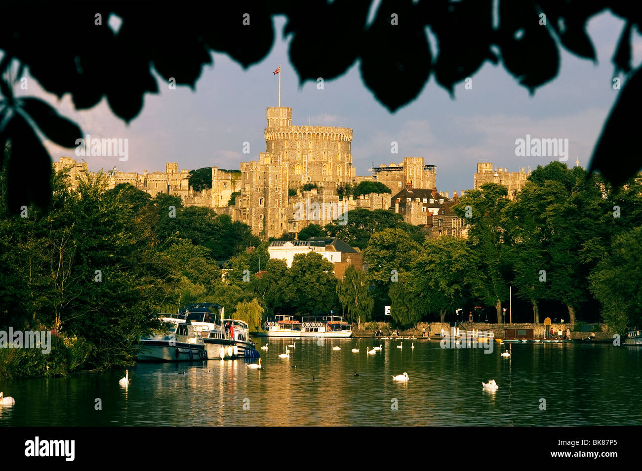 Windsor Castle & Themse Stockfoto