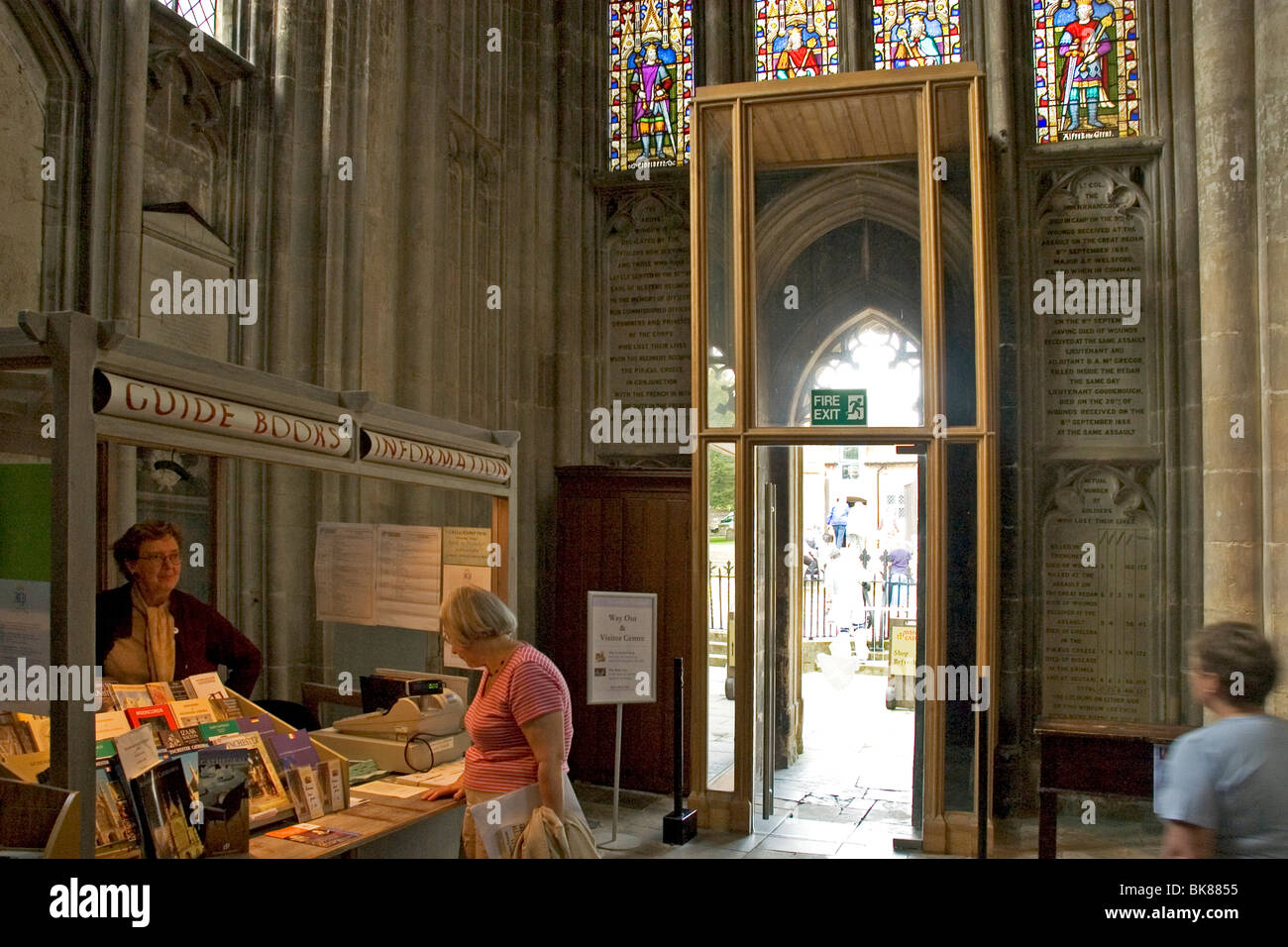 Winchester Kathedrale Buchhandlung Stockfoto