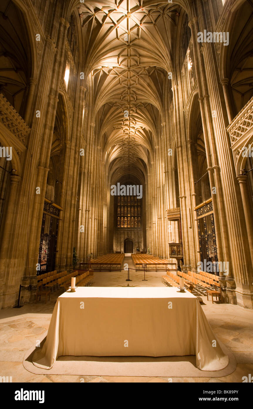 Altar in Canterbury Kathedrale, Kent, UK. Stockfoto