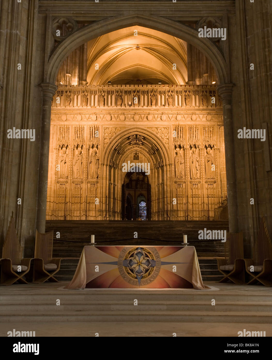 Altar in Canterbury Kathedrale, Kent, UK. Stockfoto