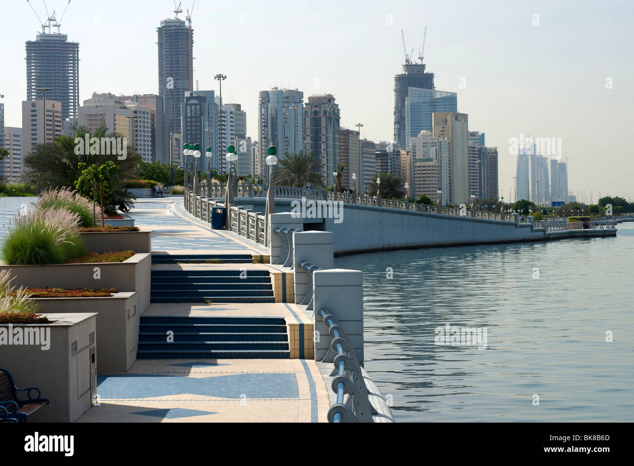 Der Abu Dhabi Corniche. Stockfoto