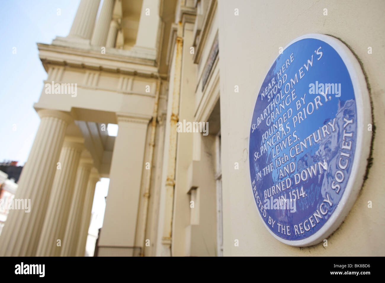 Der klassische Stil Portikus von Brighton Altstädter Rathaus Stockfoto