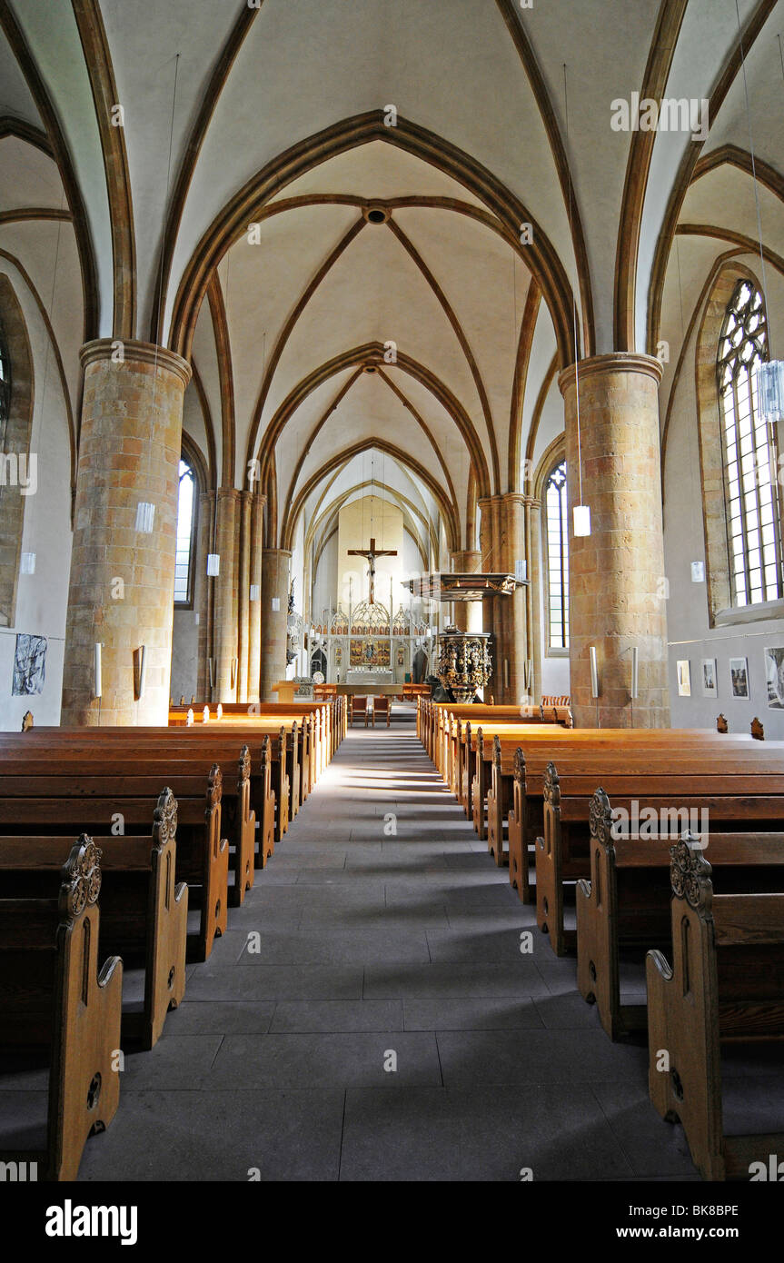 Neustaedter Marienkirche Kirche, Hallenkirche, Gothic, Bielefeld, Ost-Westfalen-Lippe, Nordrhein-Westfalen, Deutschland, Europa Stockfoto