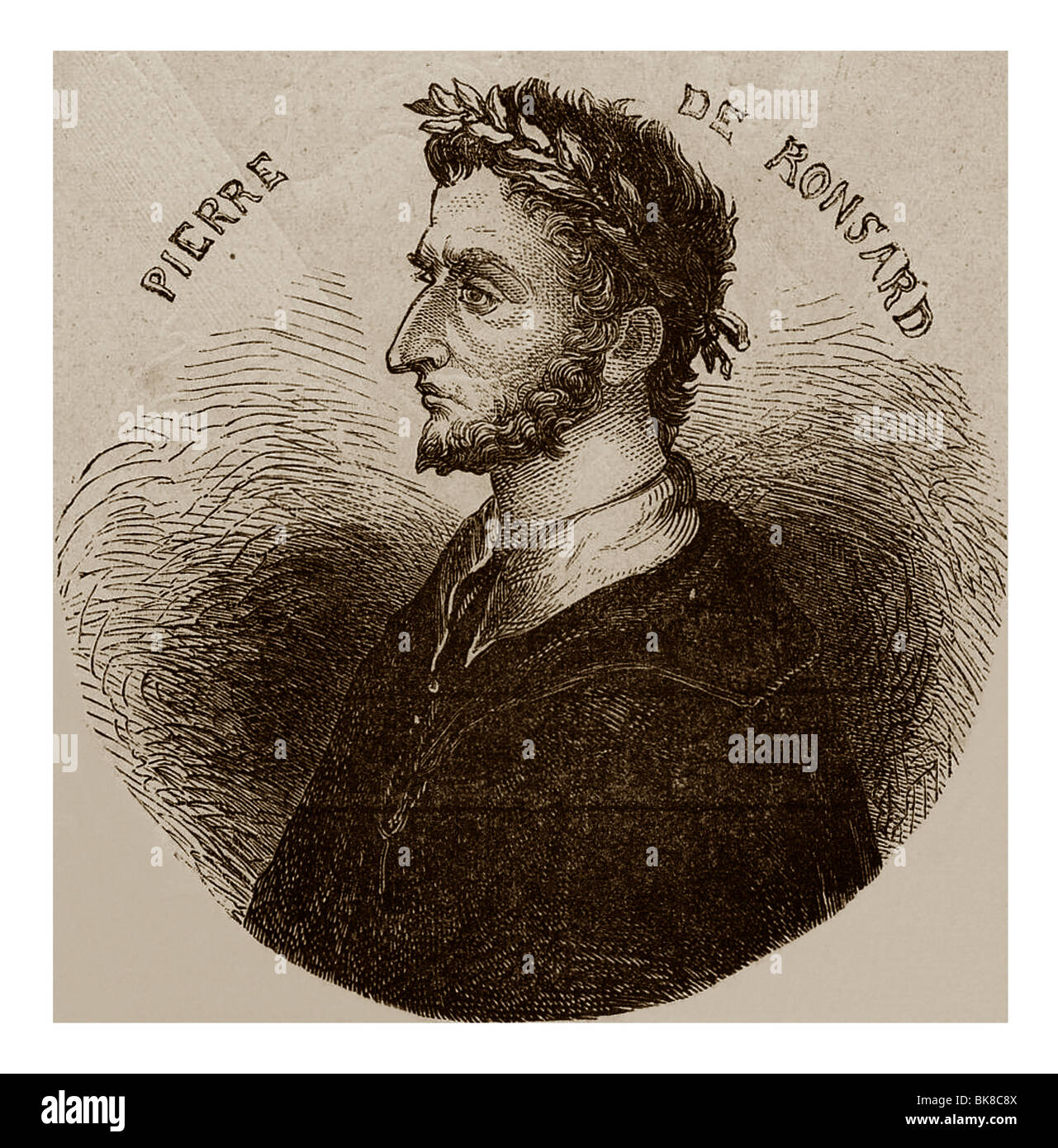 Pierre de Ronsard (1524-1585): wichtige französische Dichter des 16. Jahrhunderts. Stockfoto