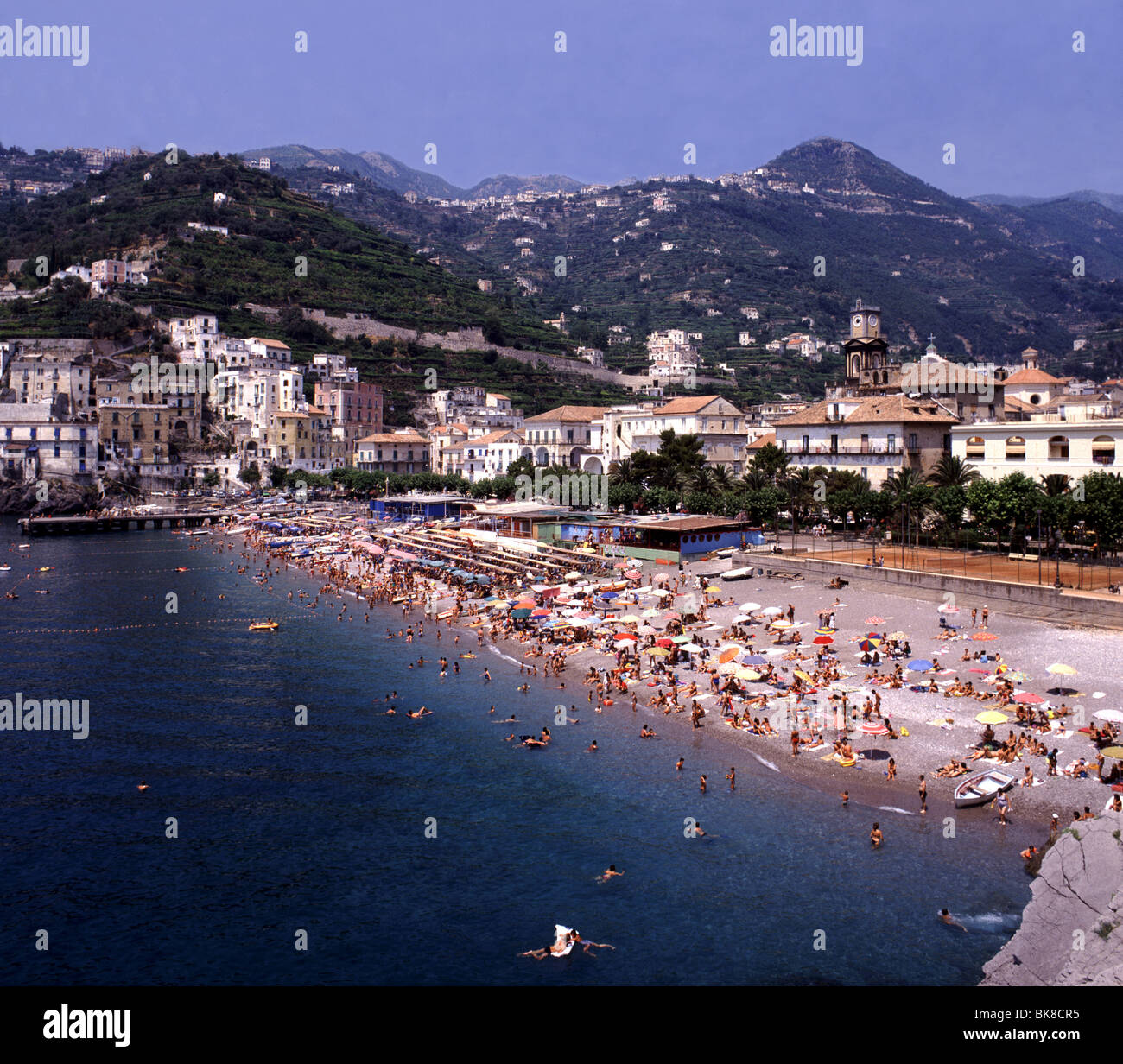 Neopolitain Riviera, Minori, tagsüber Blick Stockfoto