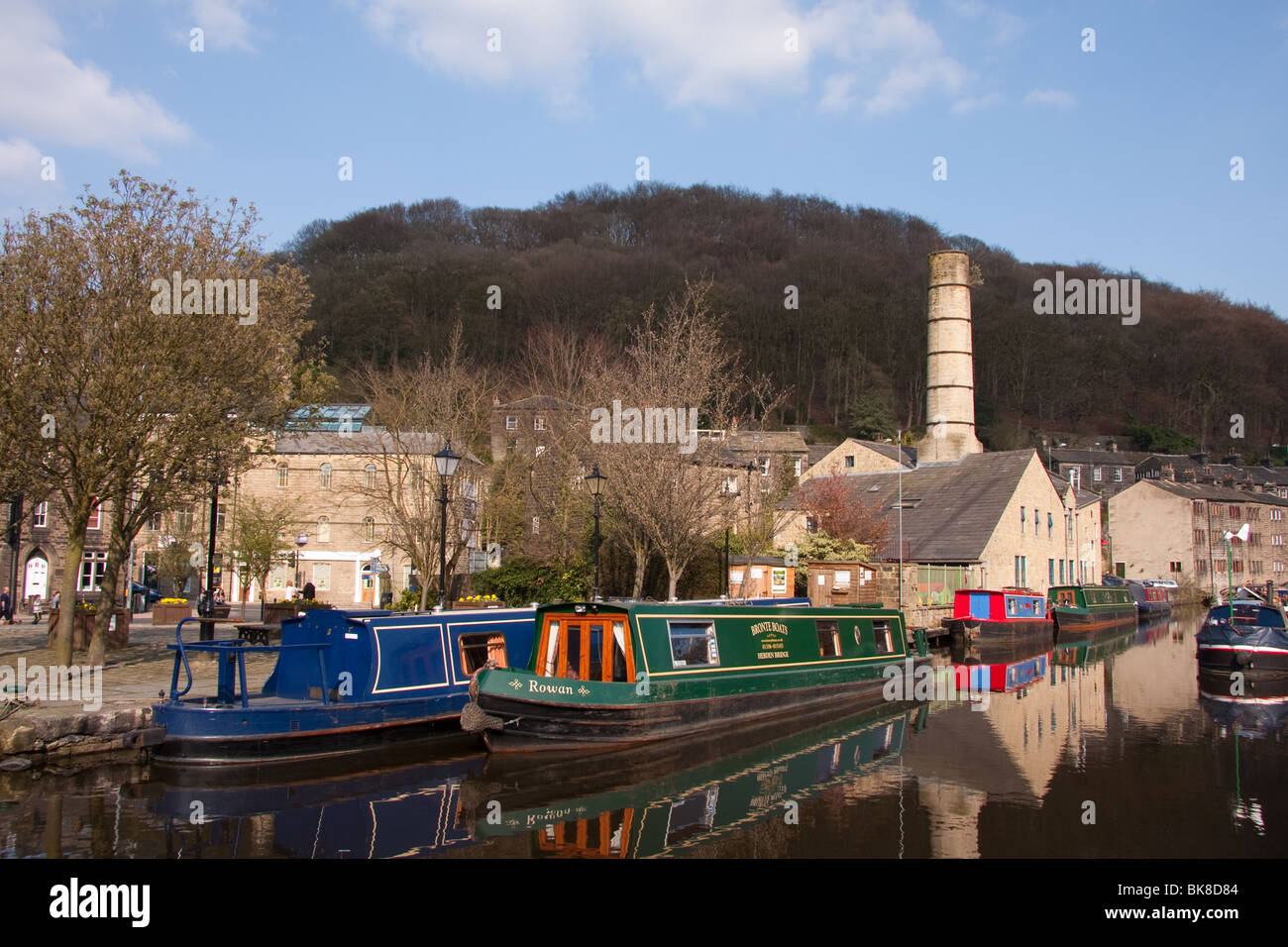 Rochdale Kanal Hebden Bridge, West Yorkshire Stockfoto