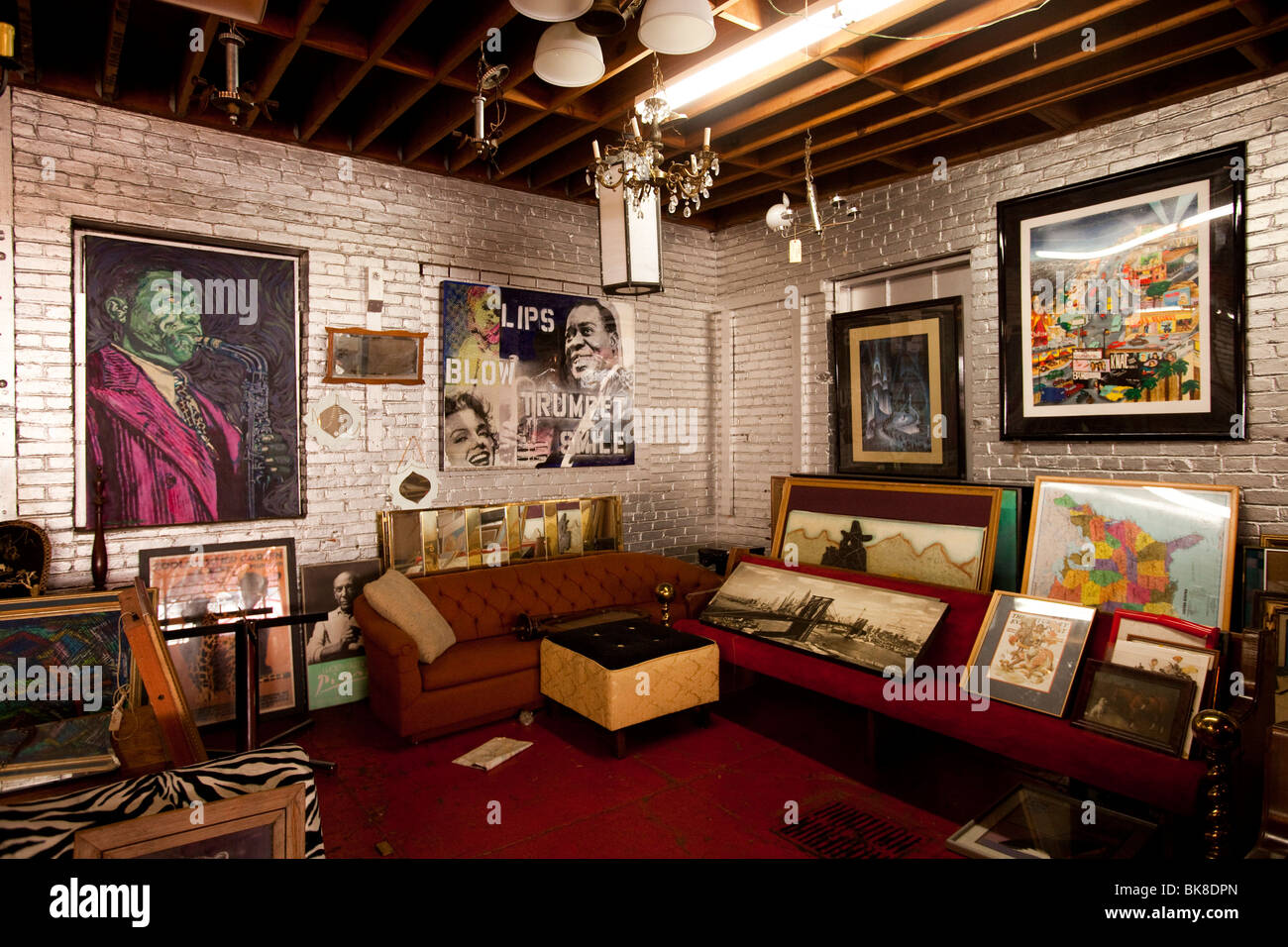 Nick Metropolis verwendet Möbel, Prop-Haus, Los Angeles County, California, Vereinigte Staaten von Amerika Stockfoto