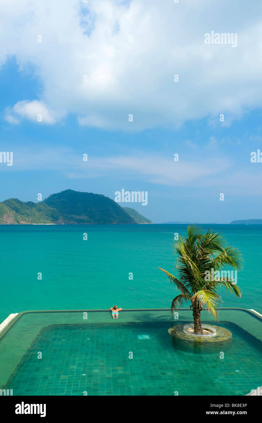 Pool, Evason Hotel, Insel Phuket, Thailand, Asien Stockfoto