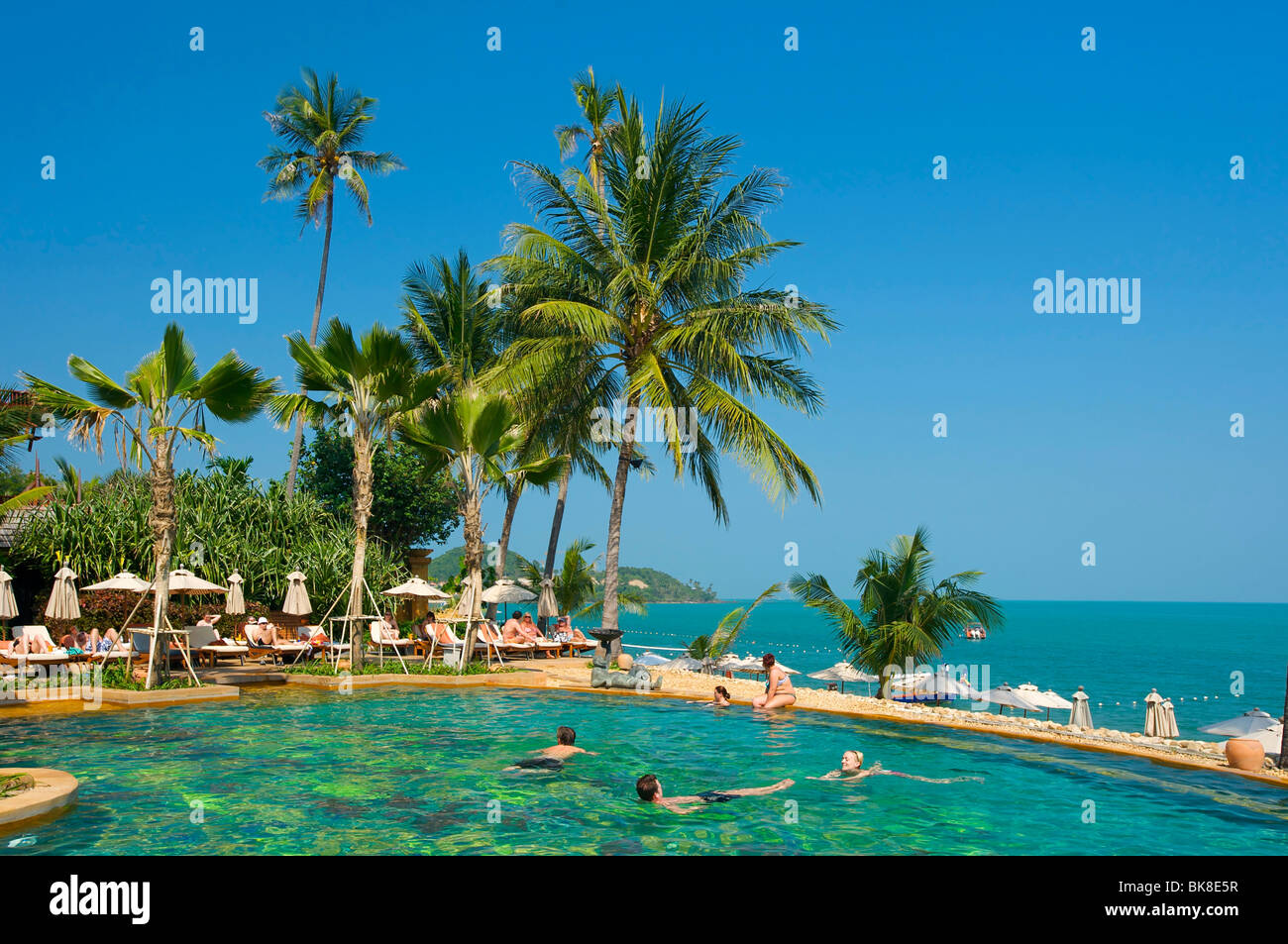 Anantara Hotel am Mae Nam Beach, Ko Samui Insel, Thailand, Asien Stockfoto