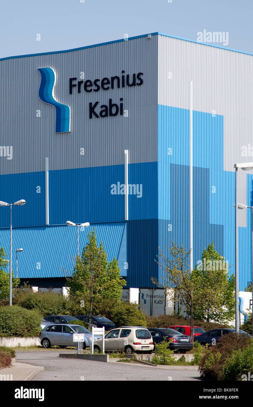 Produktionsstätte der Firma Fresenius Kabi Deutschland GmbH, Teil der Fresenius SE in Friedberg, Hessen, Deutschland, Europa Stockfoto