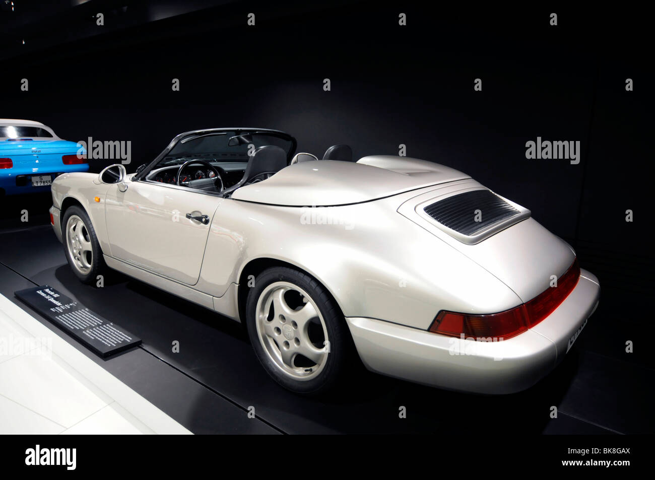 Porsche 911 Carrera 3, 6 Speedster, Neues Porschemuseum, neue Porsche-Museum, 2009, Stuttgart, Baden-Württemberg, Deutschland, Euro Stockfoto