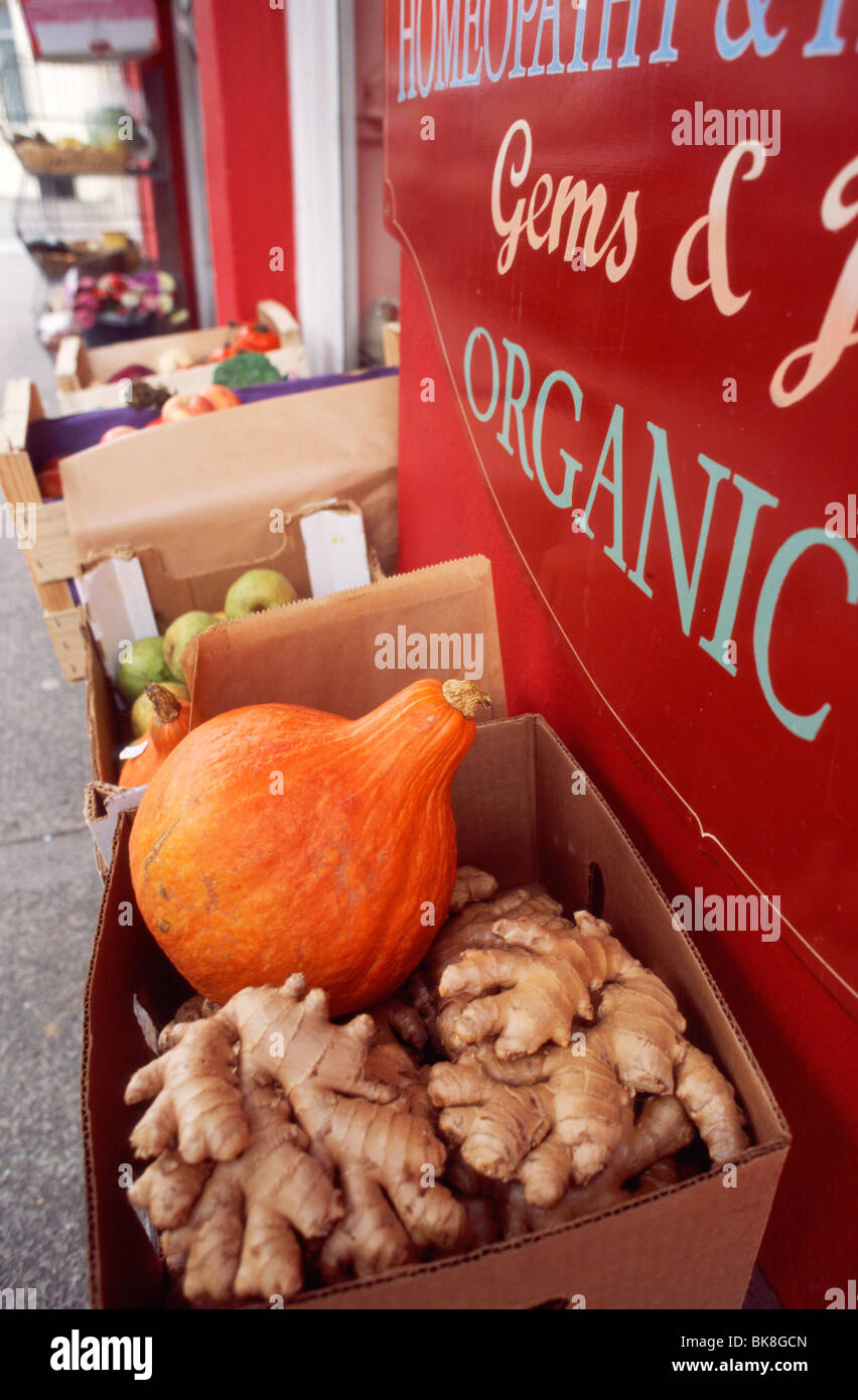 Bioladen in Kenmare, County Kerry, Irland, im September 2009 Stockfoto