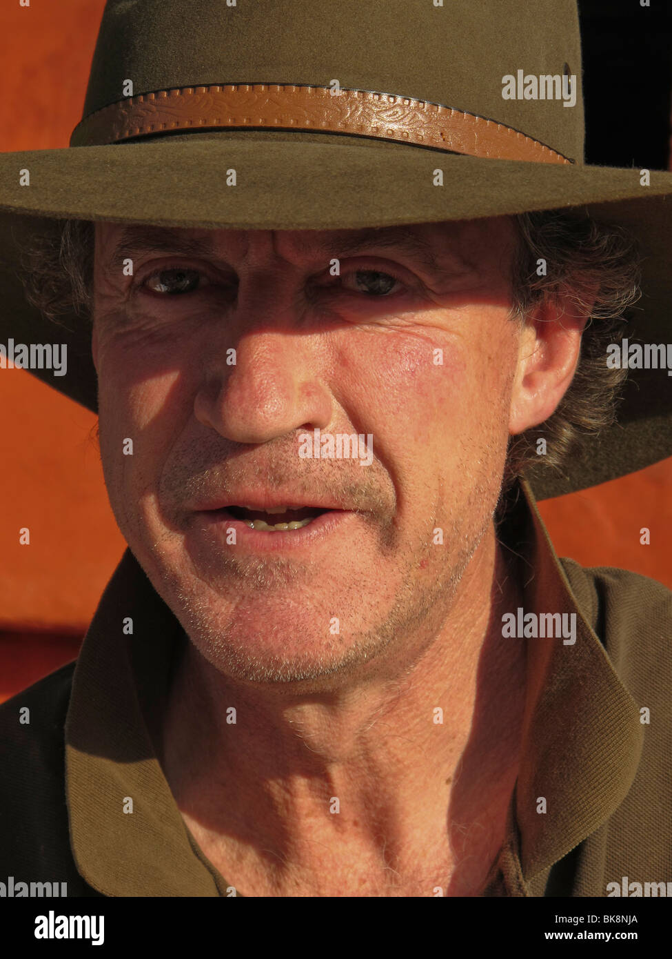Typisch australische männlich ein Akubra Hut Stockfotografie - Alamy