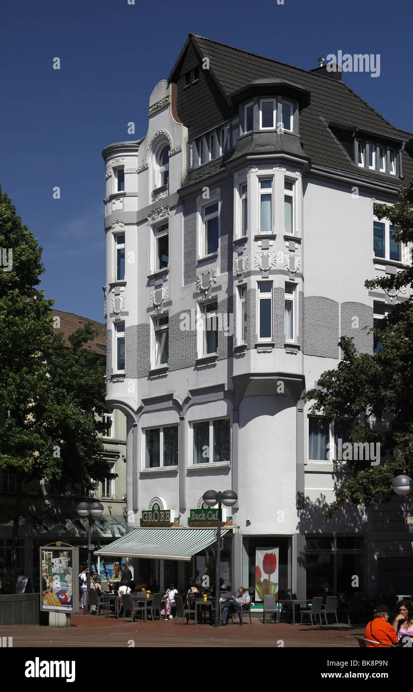 Gründerzeit-Gebäude im Stadtteil Hoerde zentrieren, Dortmund, Nordrhein-Westfalen, Deutschland, Europa Stockfoto