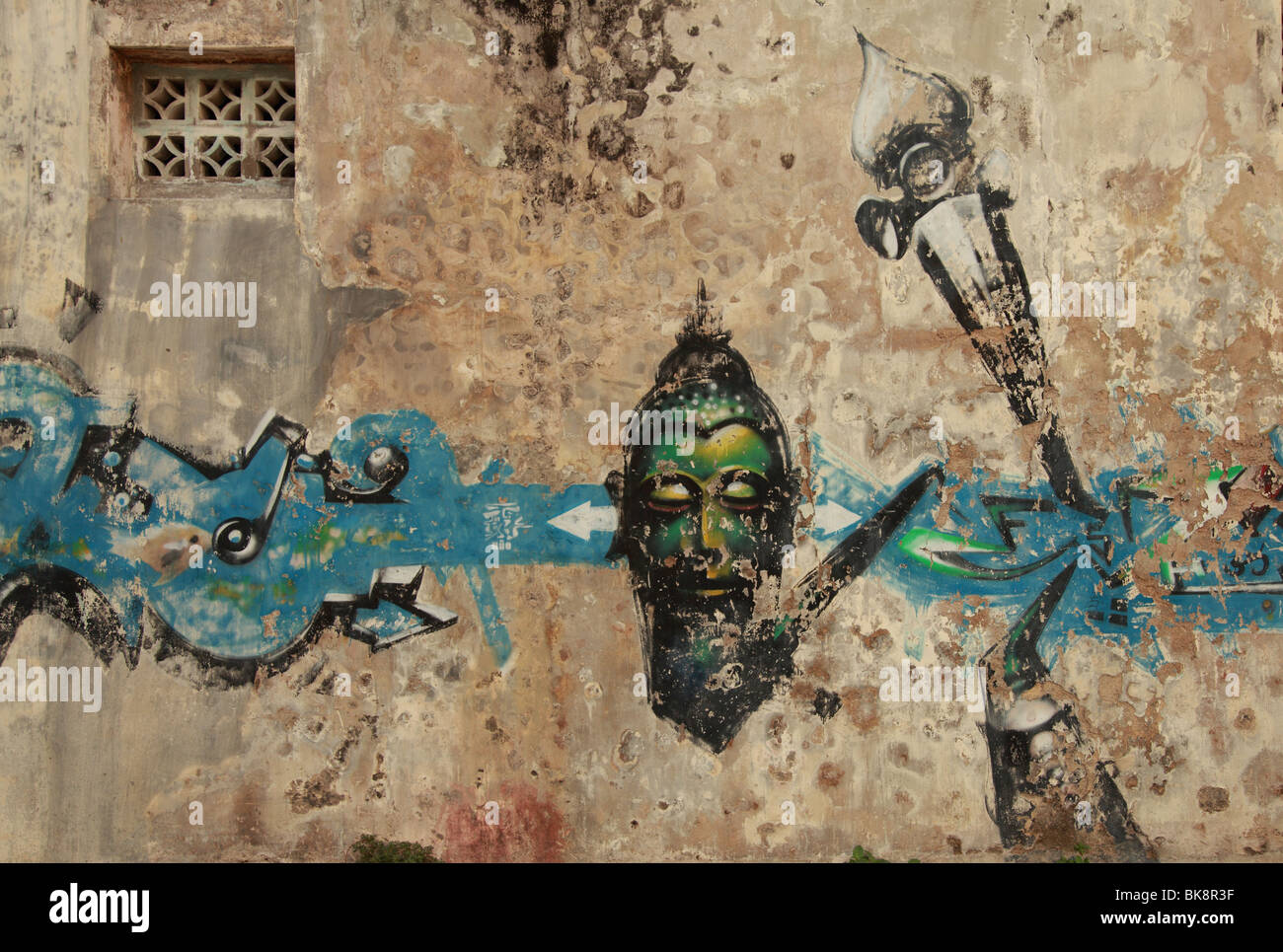 Graffiti in Georgetown, Penang, Malaysia Stockfoto