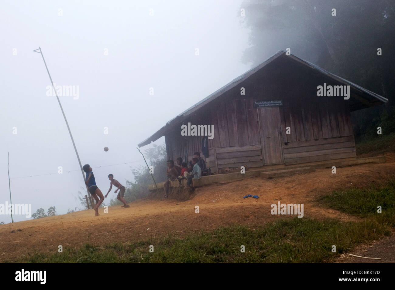 Xieng Khouang Provinz in Laos: Kinder Stockfoto