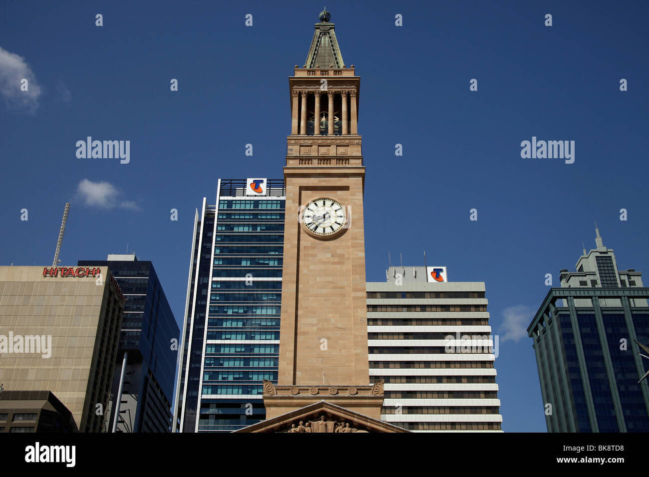 Glockenturm des Rathauses in Brisbane, Queensland, Australien Stockfoto