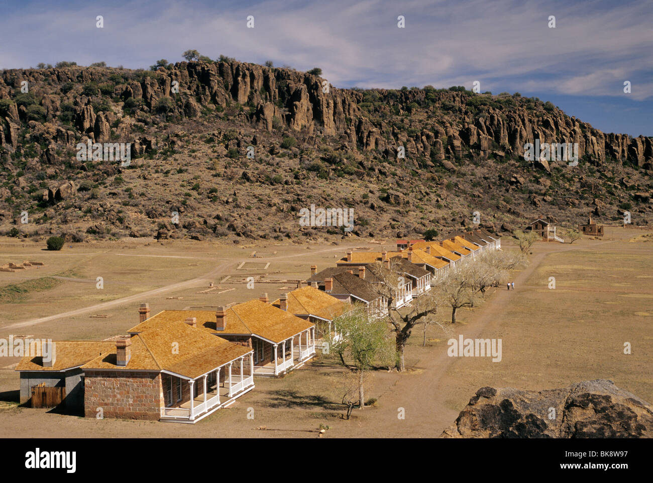 Fort Davis National Historic Site in Winter, Texas, USA Stockfoto