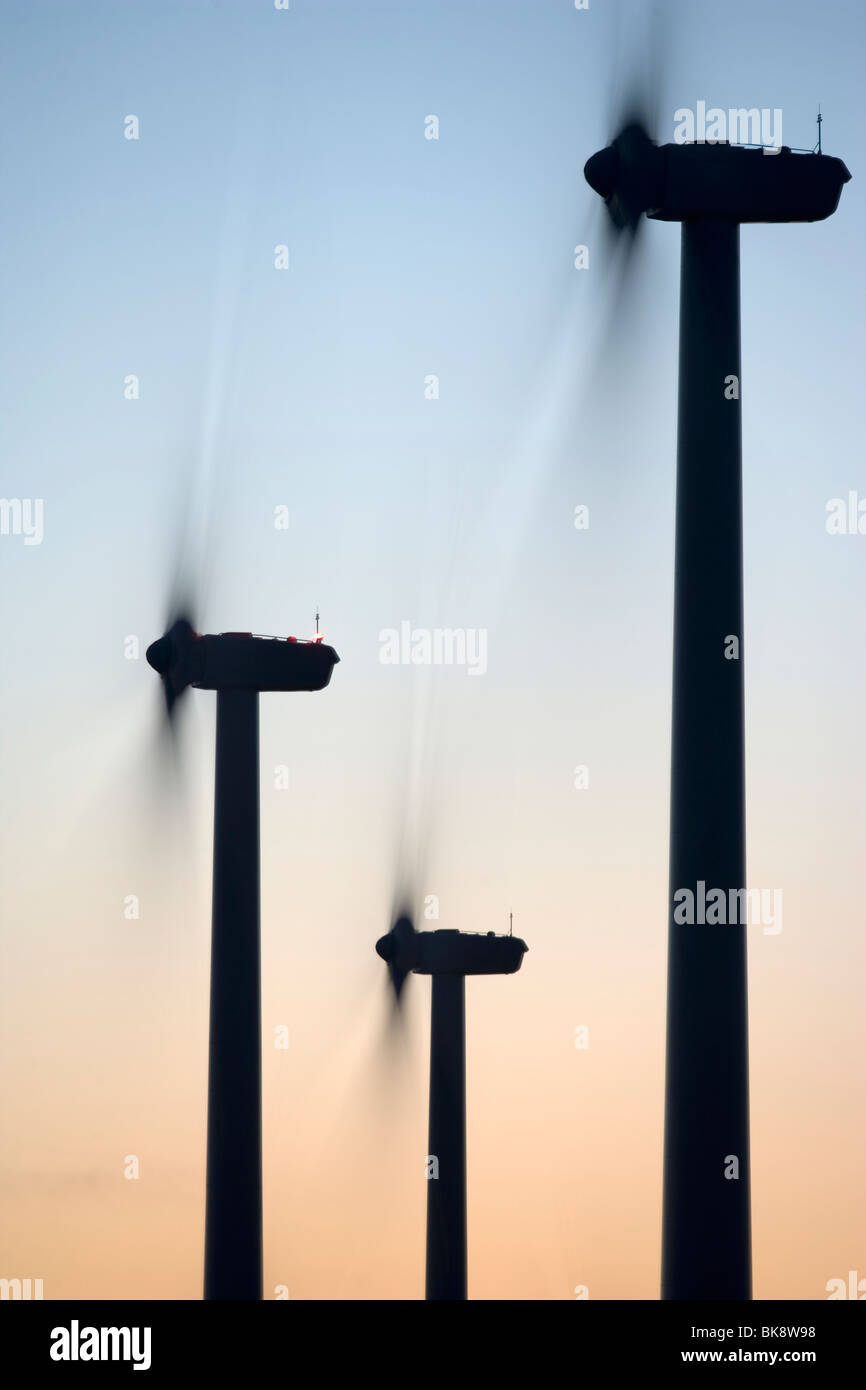 USA, Texas, Roscoe Grafschaft, West Texas Windkraftanlagen Stockfoto