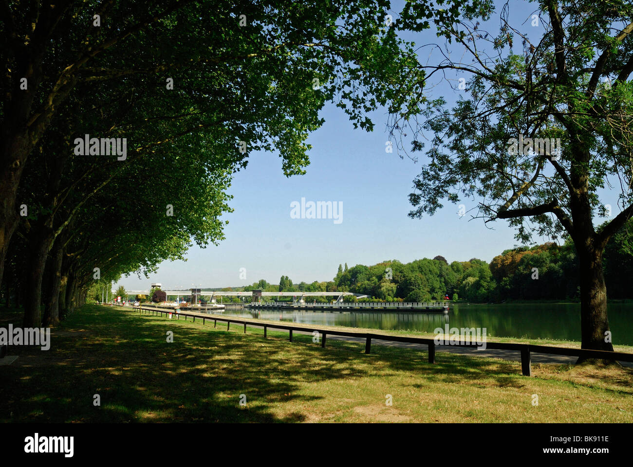 Ufer der Seine in Evry (91) Stockfoto