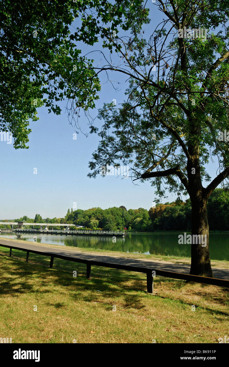 Ufer der Seine in Evry (91) Stockfoto