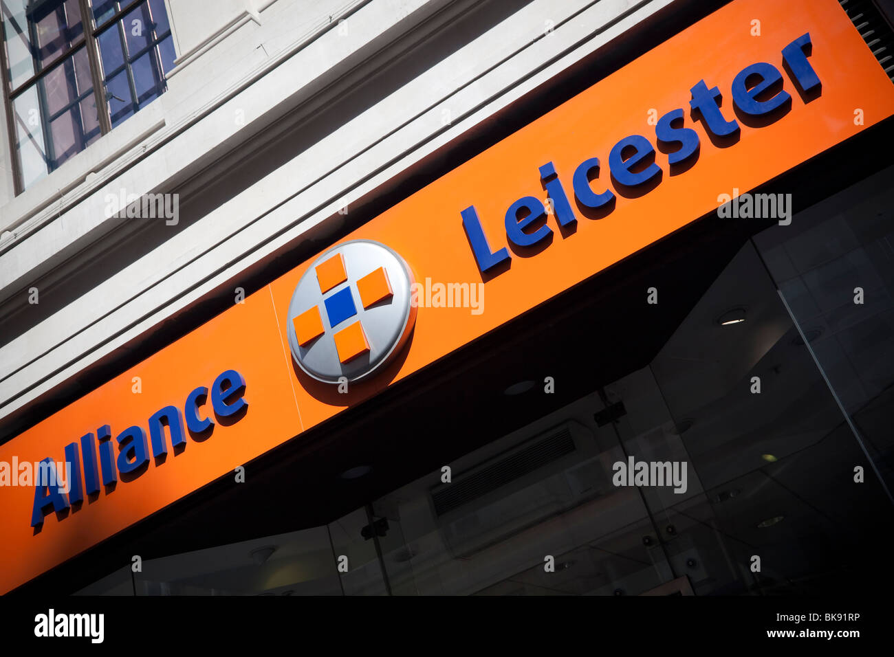 Alliance und Leicester Niederlassung in London, UK Stockfoto