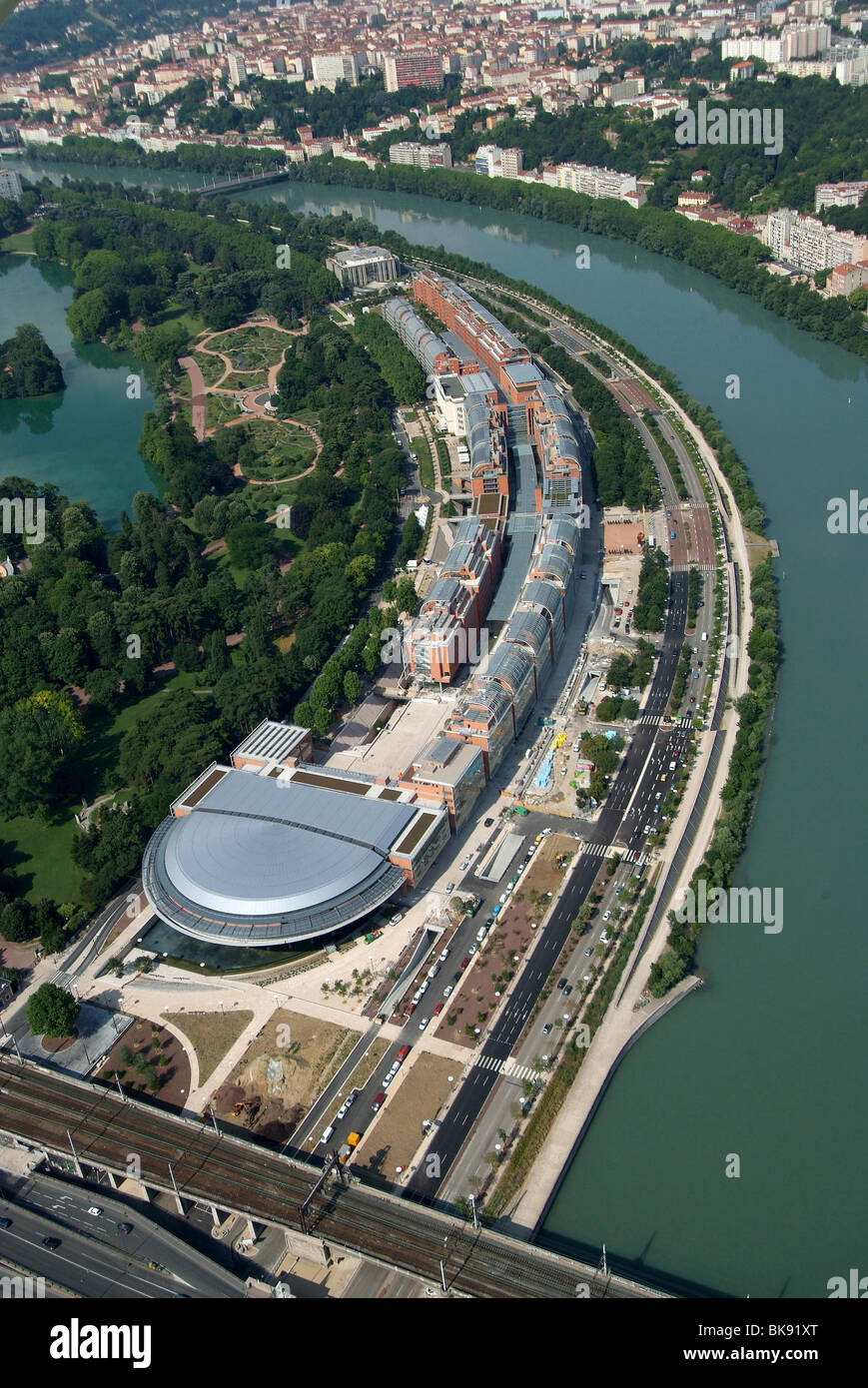 Lyon (69): Luftaufnahme von "Salle 3000" Stockfoto