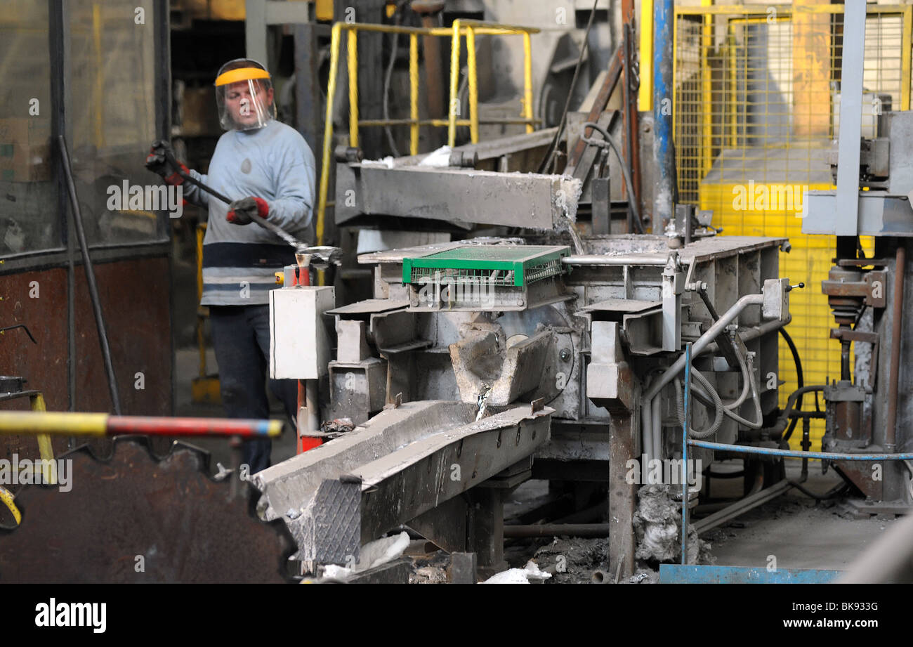 Sortierung und das recycling von Aluminium (Aluminium) Stockfoto