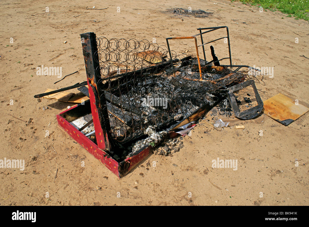 Abstrakt im Schrott Stockfoto