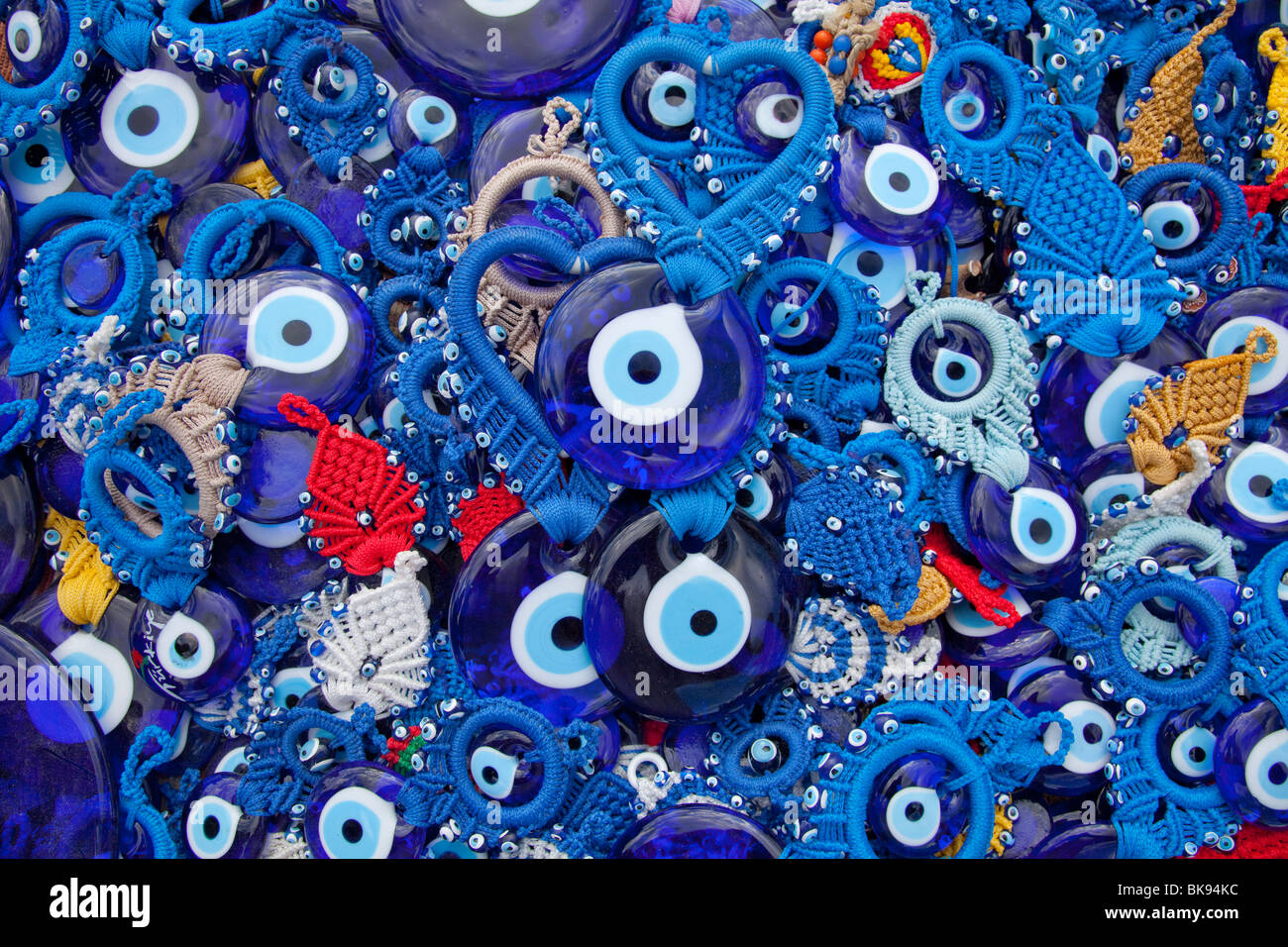 Evil Eye Souvenirs, Kappadokien, Türkei Stockfoto