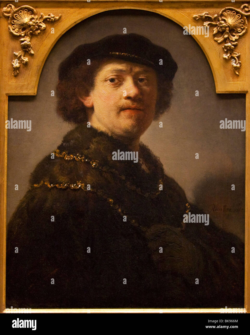 Selbstporträt von Rembrandt van Rijn, 1637, Wallace Collection, London, Vereinigtes Königreich Stockfoto