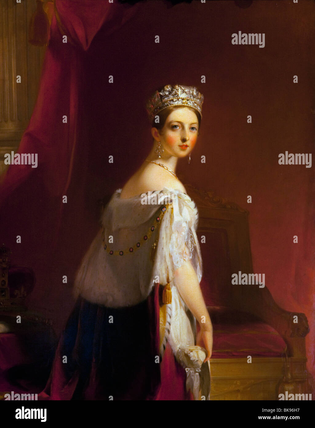 Königin Victoria von Thomas Sully, 1838, Wallace Collection, London, Vereinigtes Königreich Stockfoto