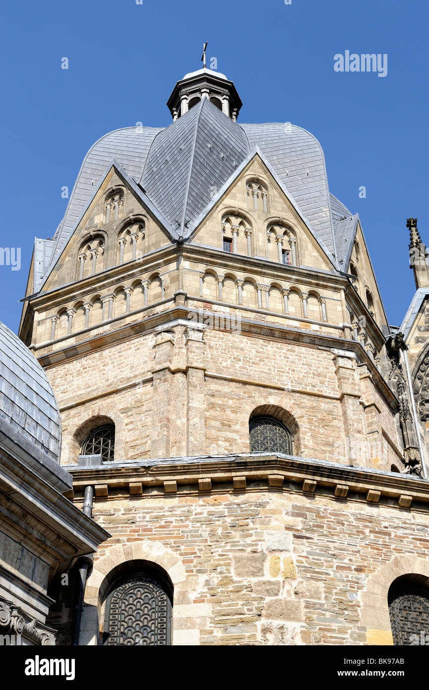 Kuppel oder die karolingischen Oktogon des Aachener Doms, North Rhine-Westphalia, Deutschland, Europa Stockfoto