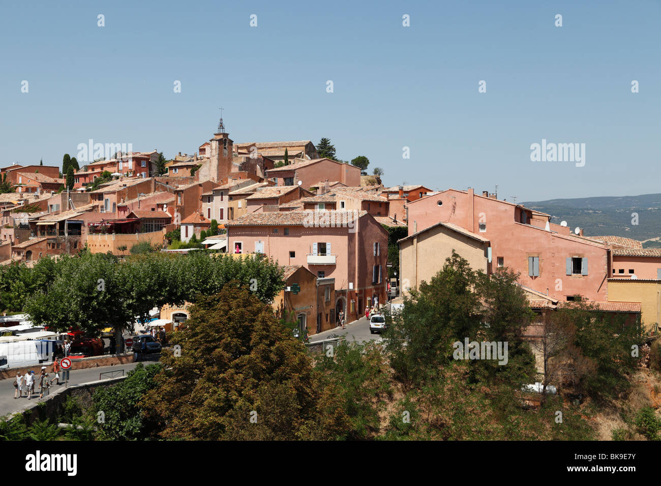 französische Provence Dorf Roussillon Stockfoto