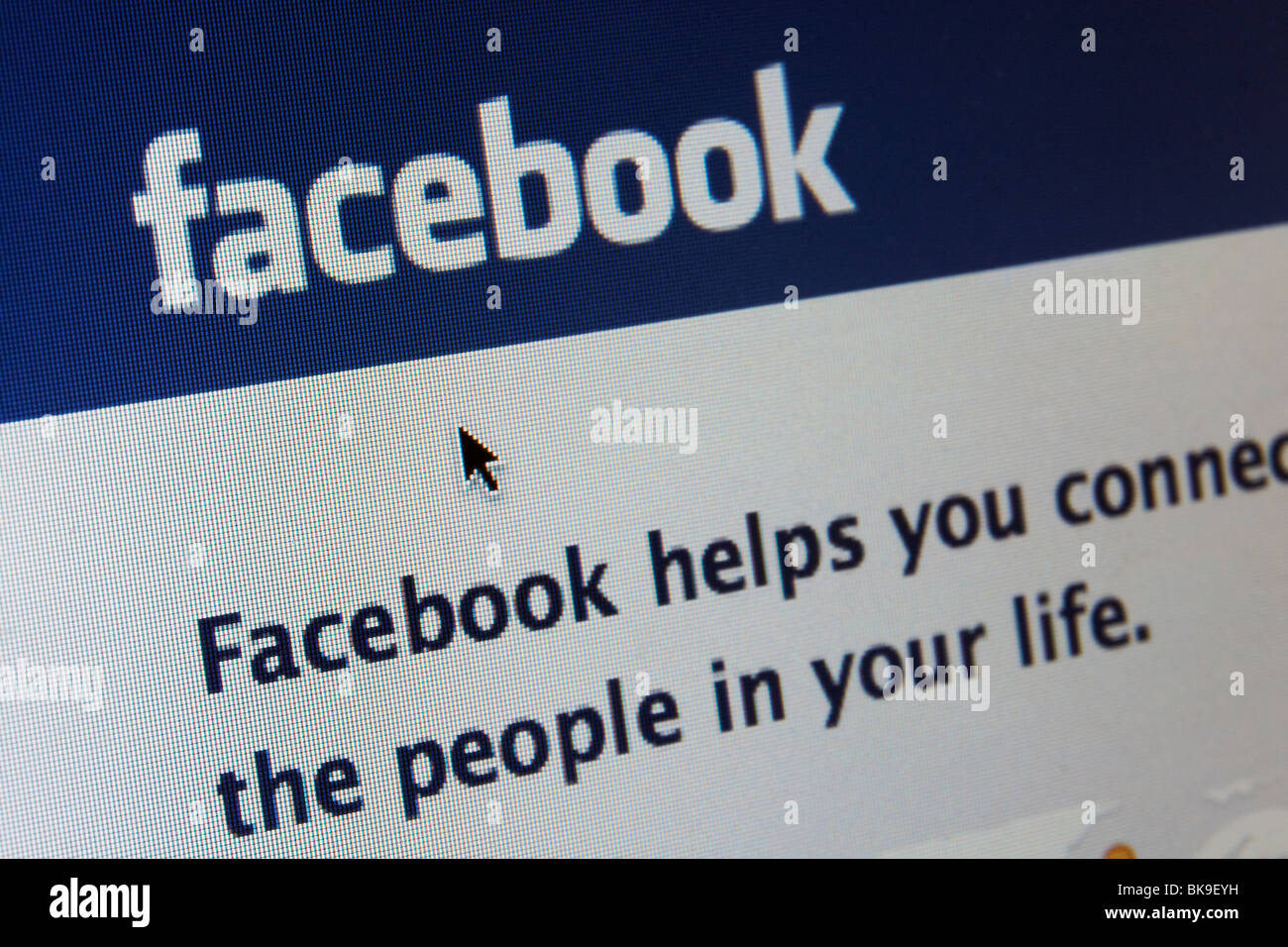 Facebook-networking-Site im Internet. Stockfoto