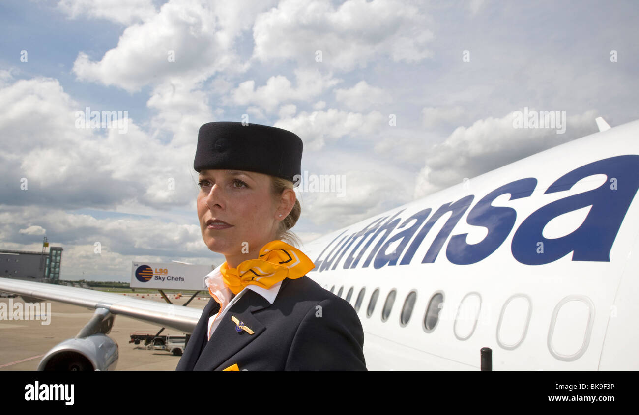 Lufthansa, Düsseldorf, Deutschland Stockfoto