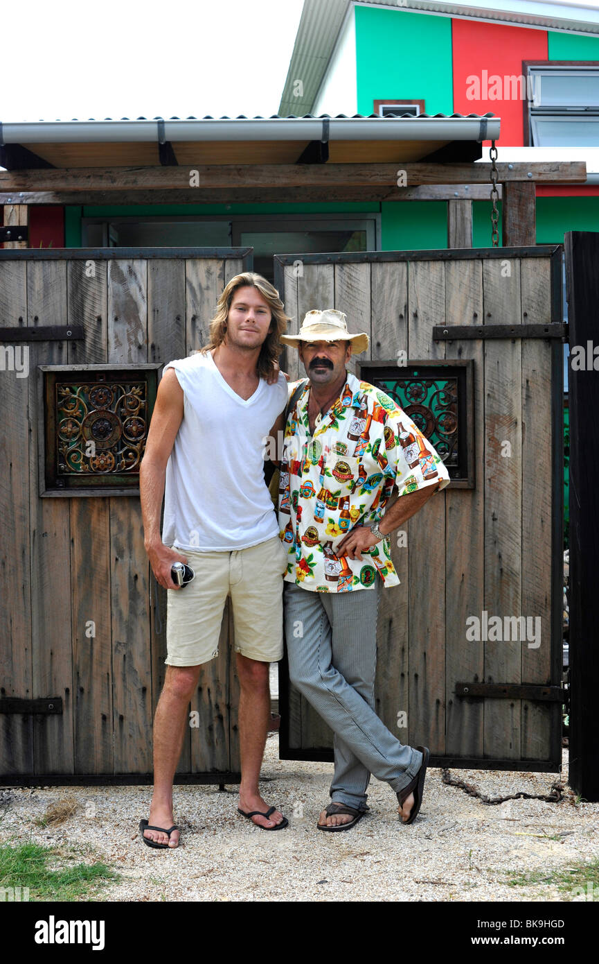 Zeitgenössische Vater und Sohn-Australien Stockfoto