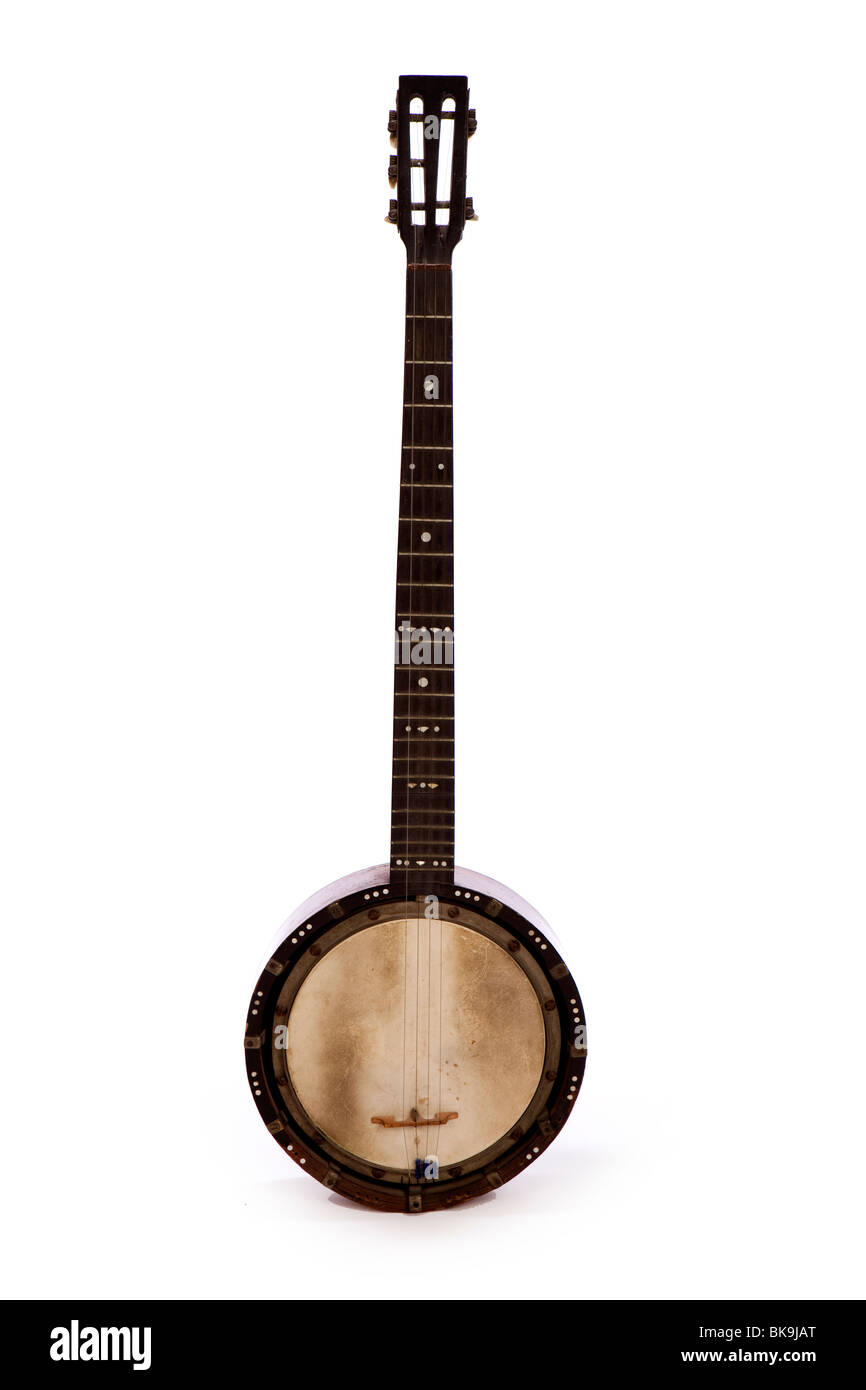 Musikinstrumente, antike 5 Zeichenkette Zither Banjo, z. B. durch Temlett Stockfoto