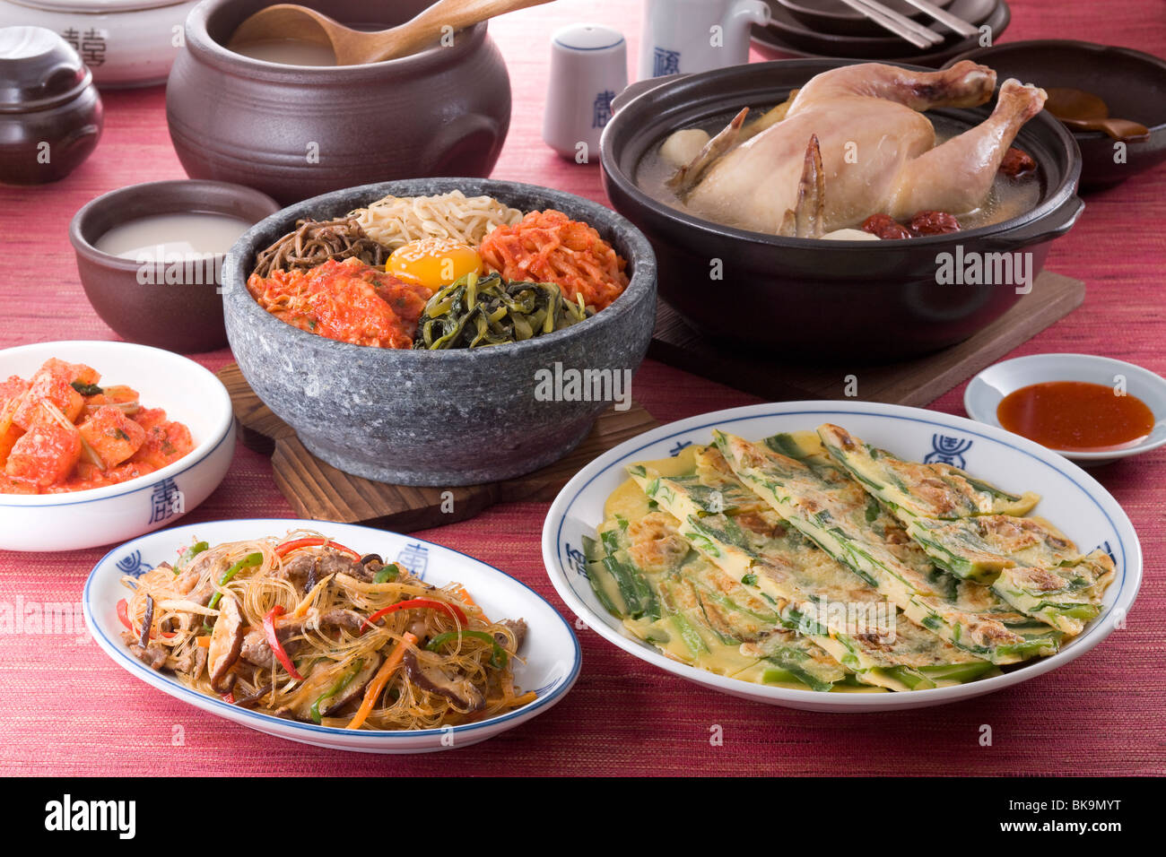 Koreanische Küche Stockfoto