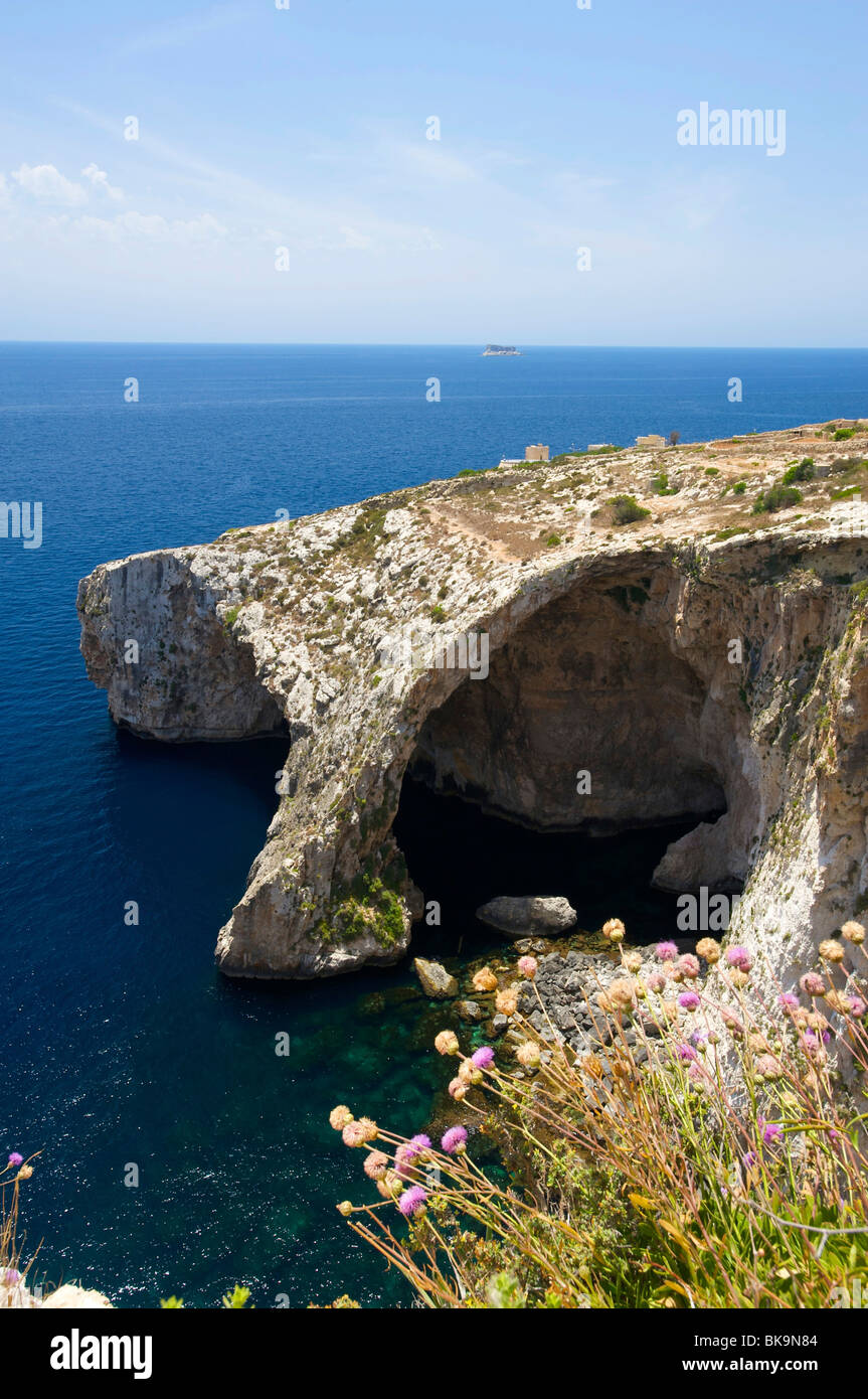 Blaue Grotte auf Malta, Europa Stockfoto