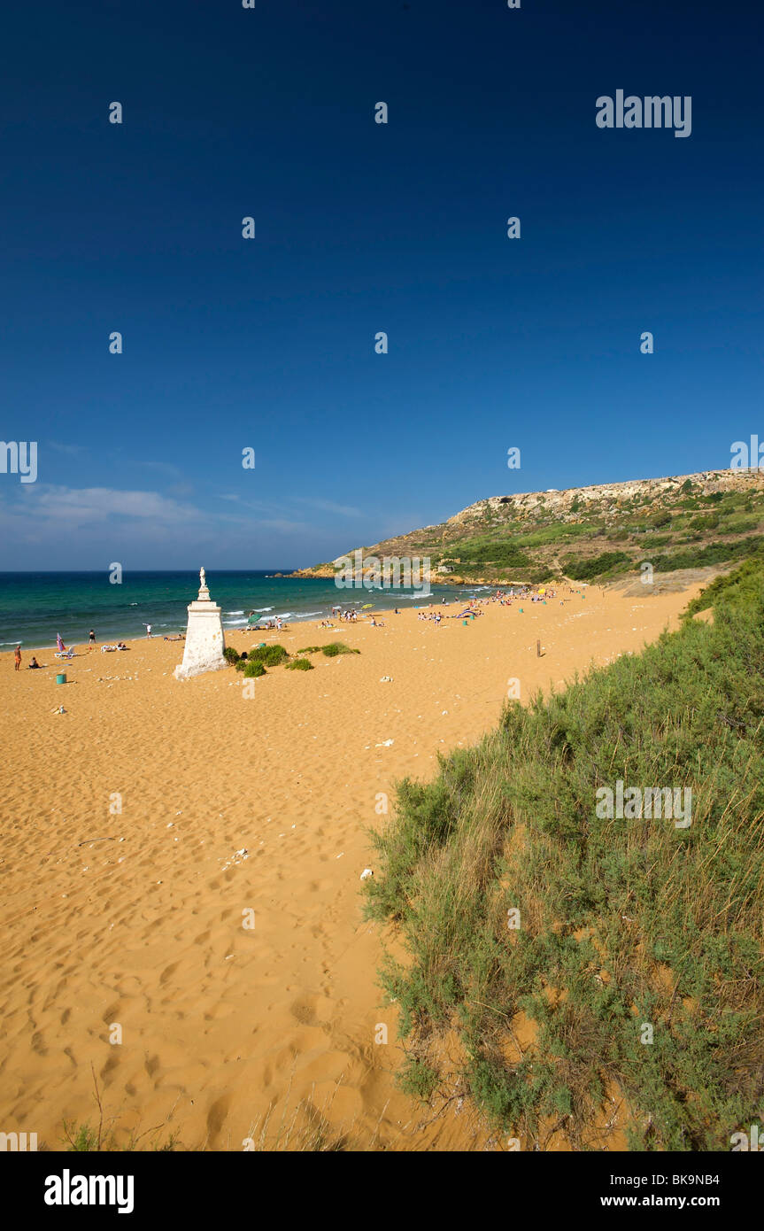 Ramla Bay auf der Insel Gozo, Malta, Europa Stockfoto