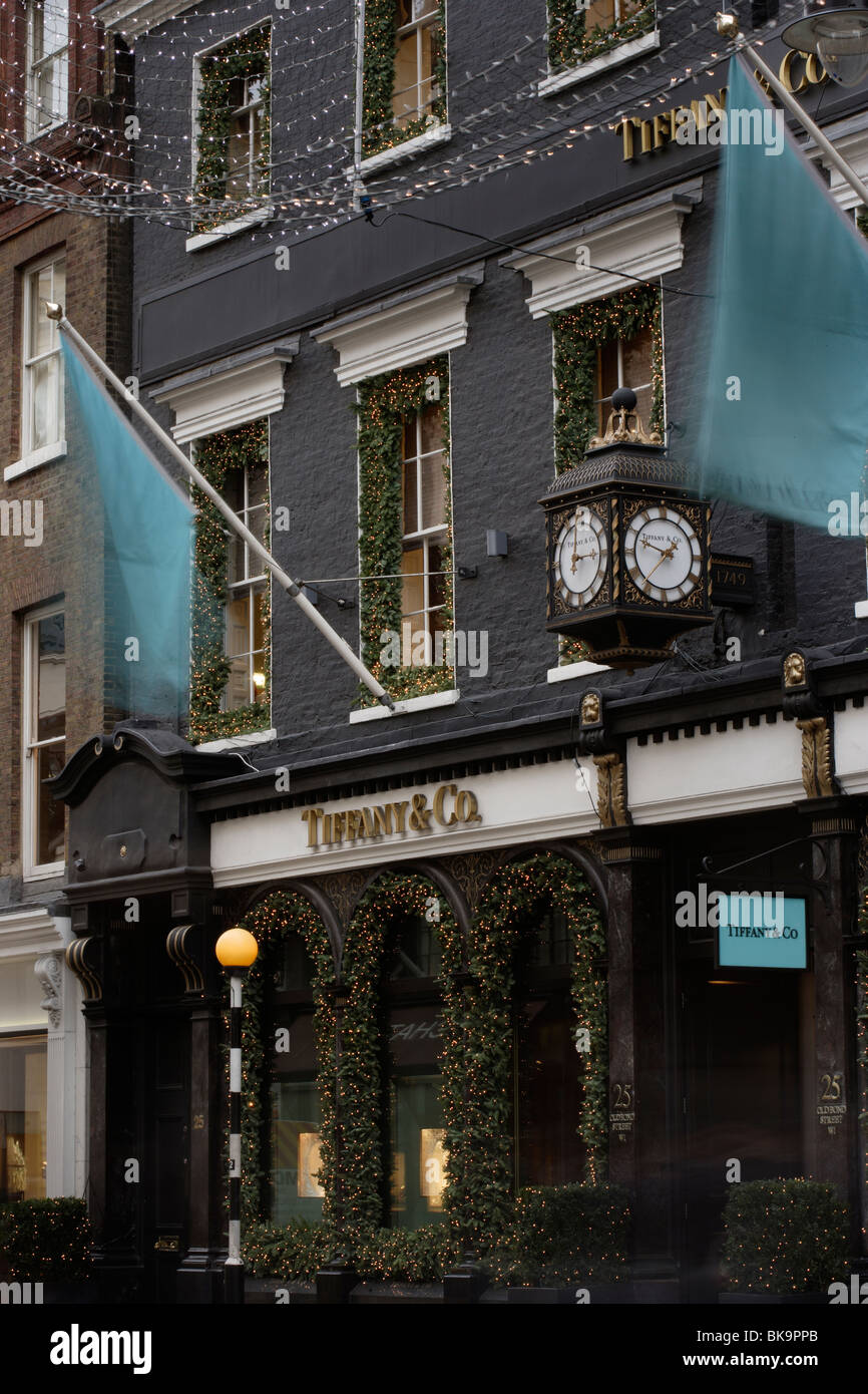 Tiffany &amp; Co Shop, Old Bond Street London Stockfoto