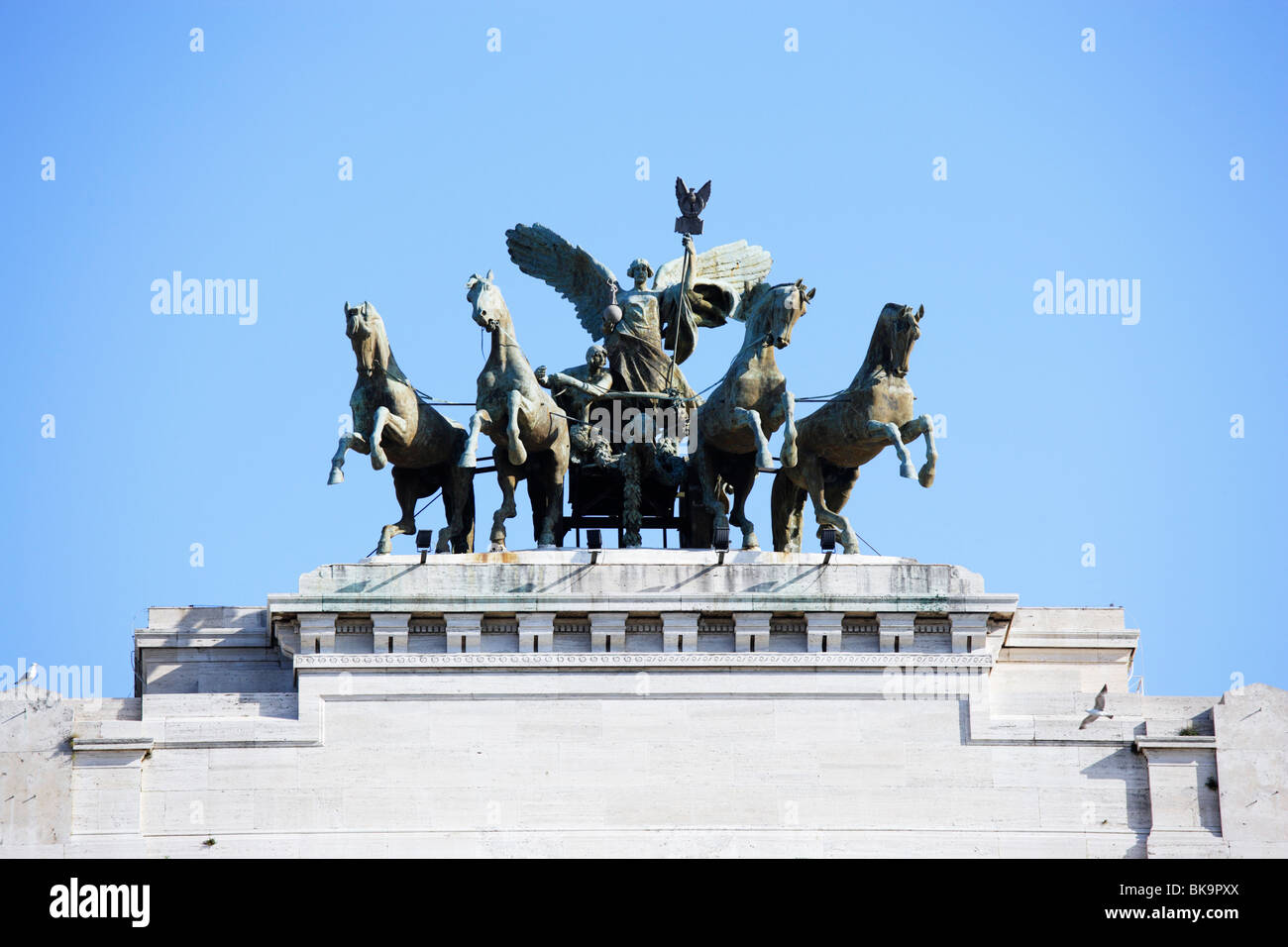 Quadriga, Palazzo di Giustizia (Justizpalast), Rom, Italien Stockfoto