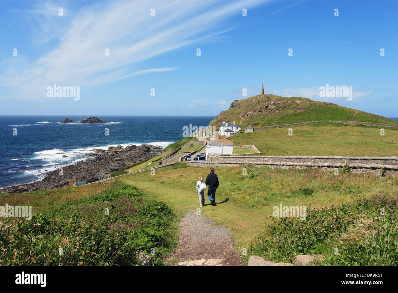 Cape Cornwall, Penwith Halbinsel, Cornwall, England, Vereinigtes Königreich Stockfoto