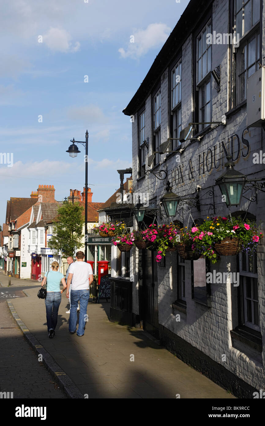 Pub, Lyndhurst, New Forest, Hampshire, England, Vereinigtes Königreich Stockfoto