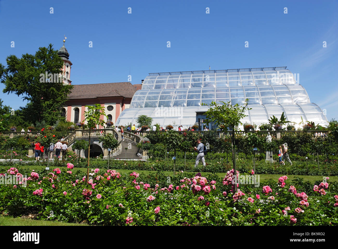 Schloss Kirche St. Marien, Insel Mainau, Baden-Württemberg, Deutschland Stockfoto