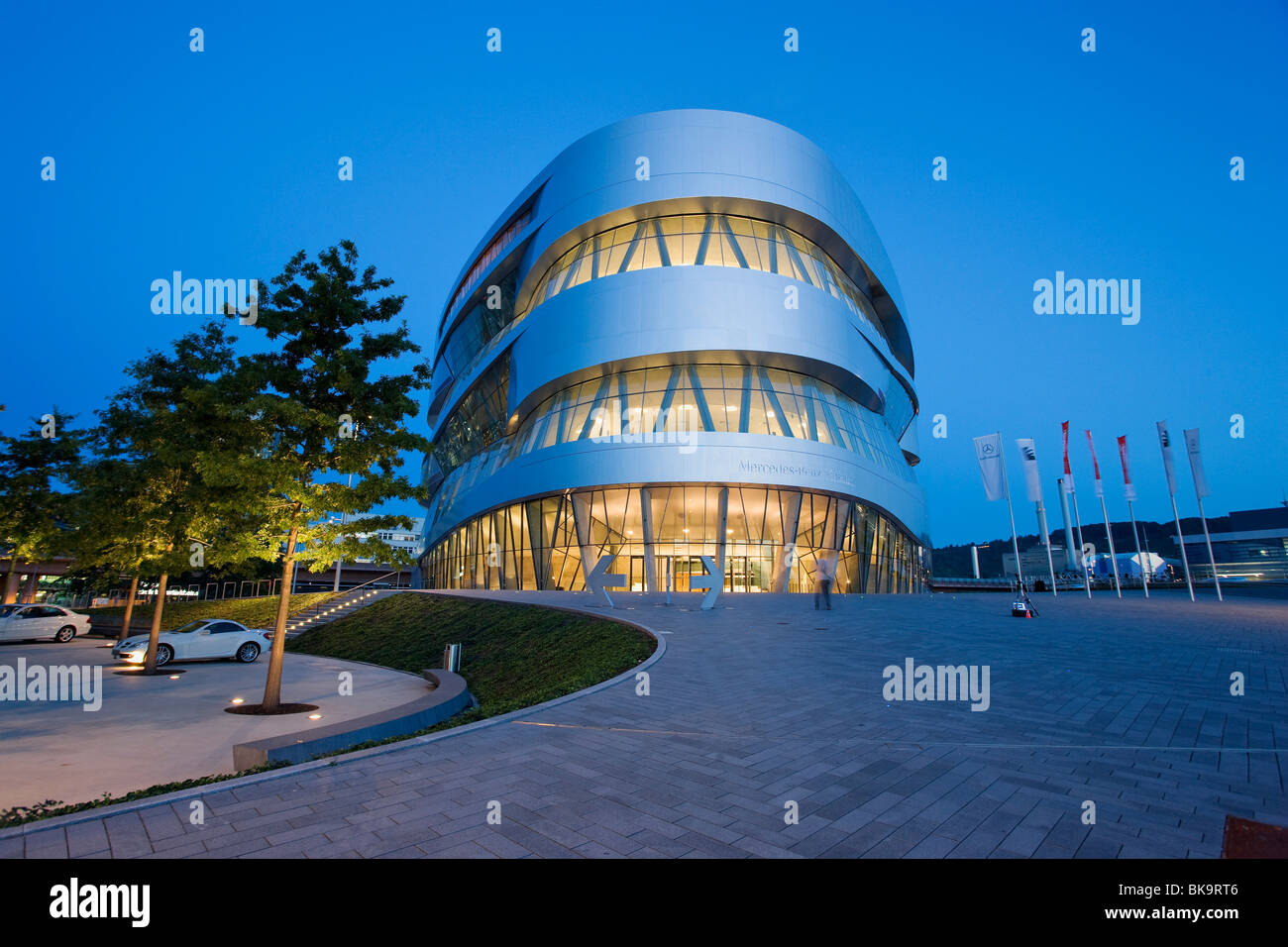 Mercedes-Benz Museum, Bad Cannstatt, Stuttgart, Baden-Württemberg, Deutschland Stockfoto