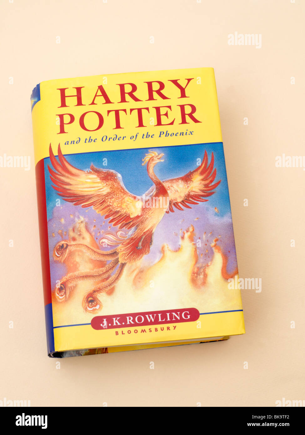 Harry Potter und der Orden des Phoenix-Hardcover-Buch Stockfoto