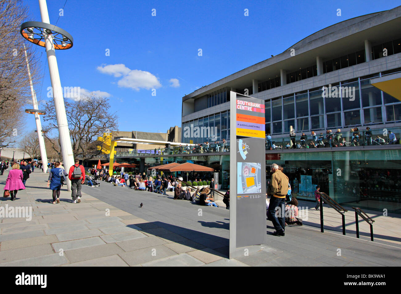 Southbank Centre Fluss Themse London England uk gb Stockfoto