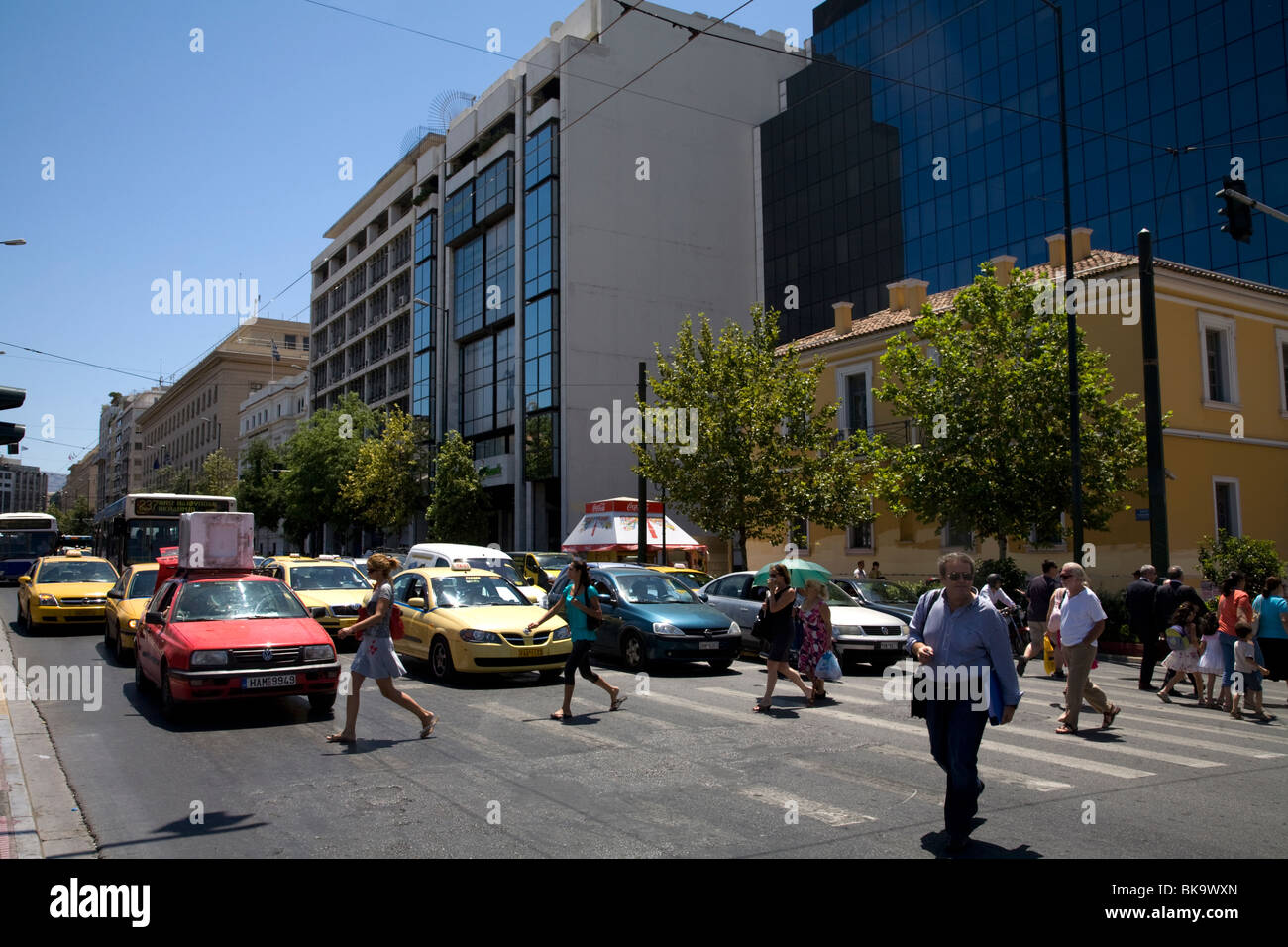 Panepistimiou Athen Griechenland Stockfoto